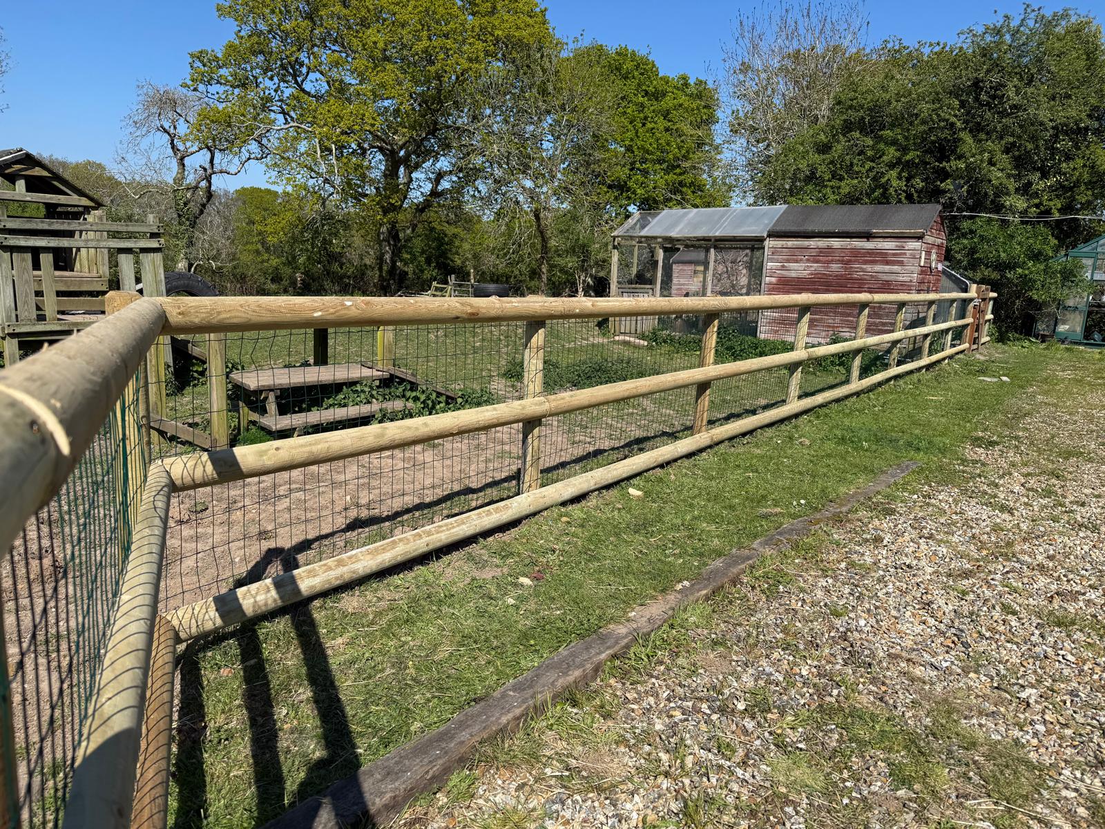 4ft equestrian fencing replaced Bashley 1