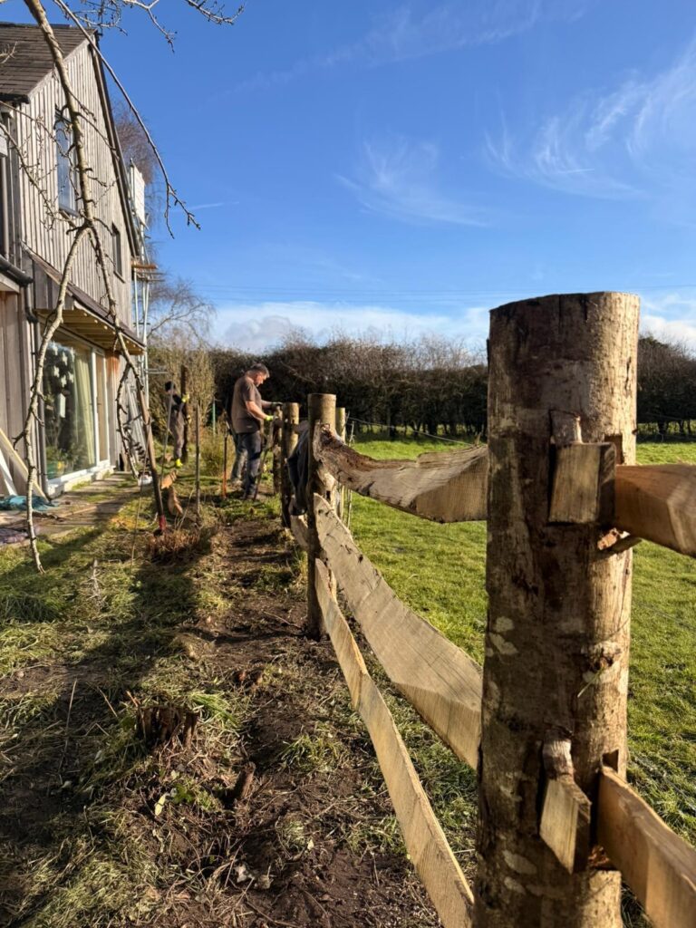 Cleft chestnut hardwood fencing Ringwood