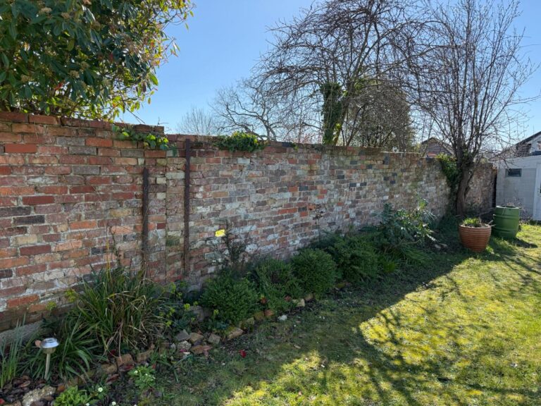 Old wall replacement Hordle a