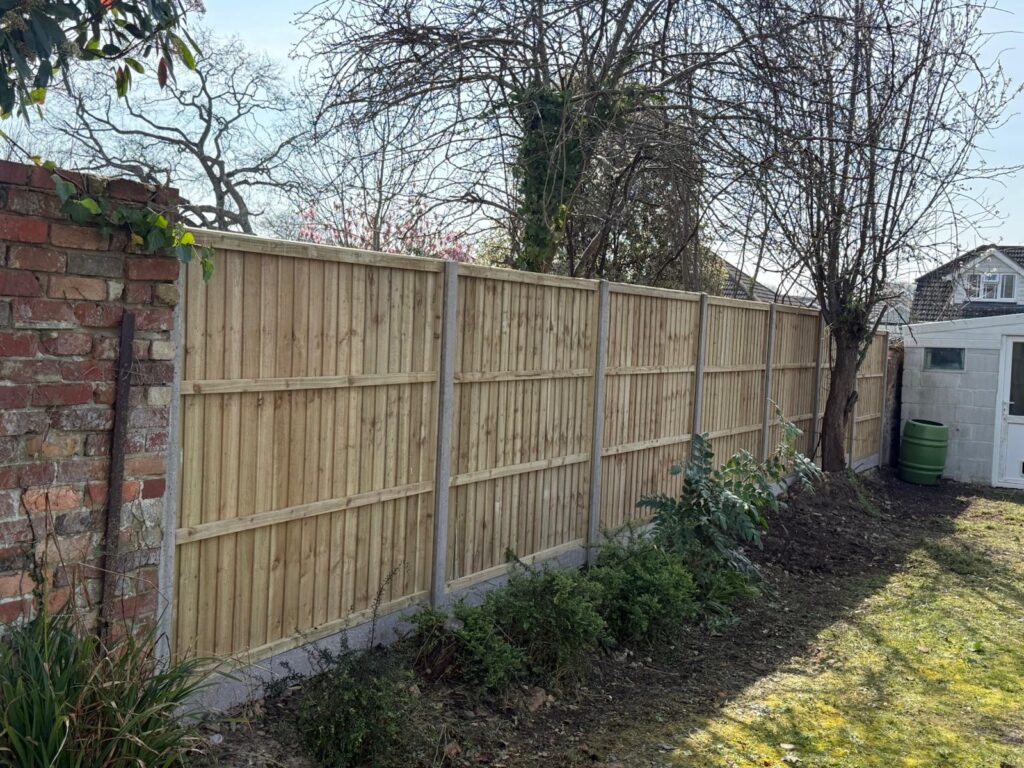 Old wall replacement Hordle after