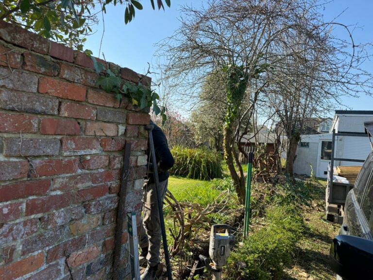 Old wall replacement Hordle b