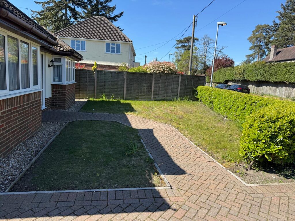 Taking an old lawn up and replacing with sub base West Moors before