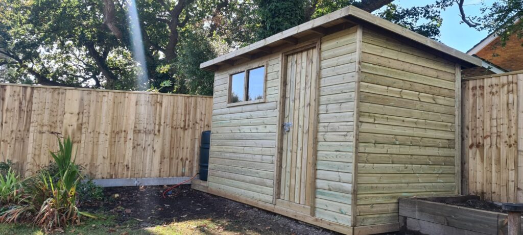 Custom timber garden structure built by Turners